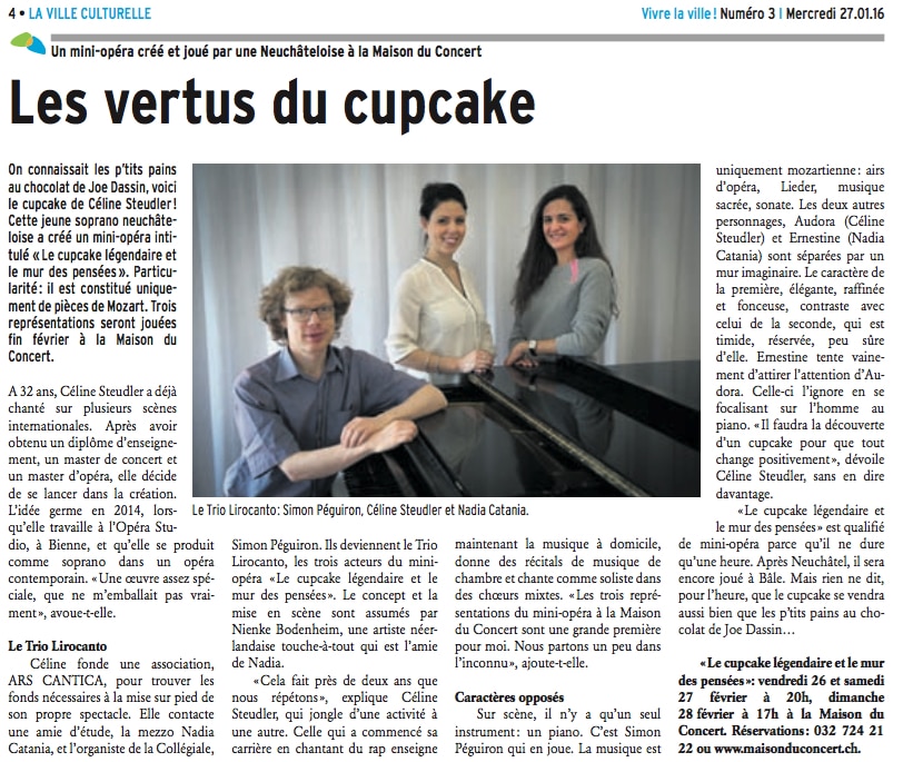Article dans le Vivre la Ville